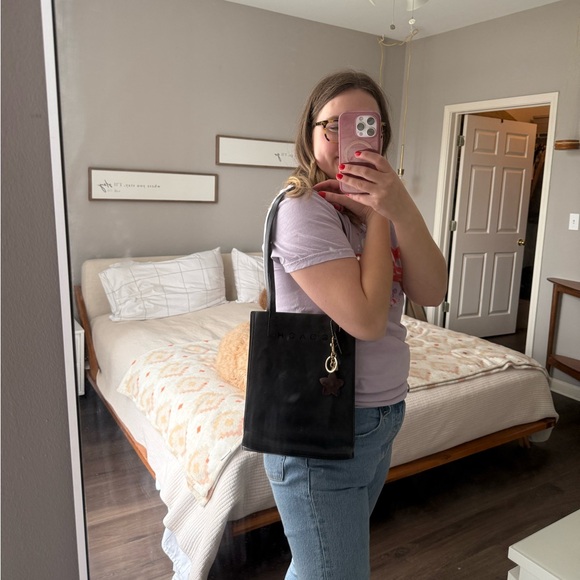 Coach Black Leather Tote Bag - Picture 9 of 10